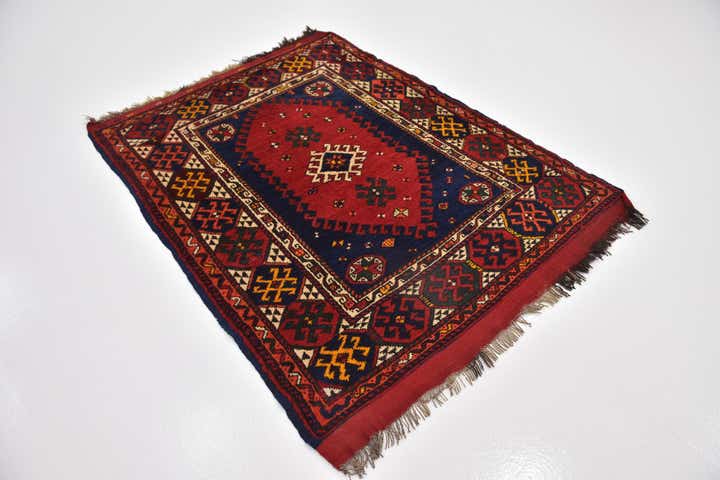 4' 6 x 5' 10 Hand Knotted Anatolian Wool Rug
