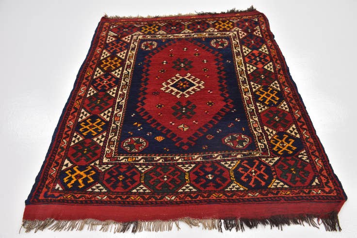 Detail image of 4' 6 x 5' 10 Hand Knotted Anatolian Wool Rug