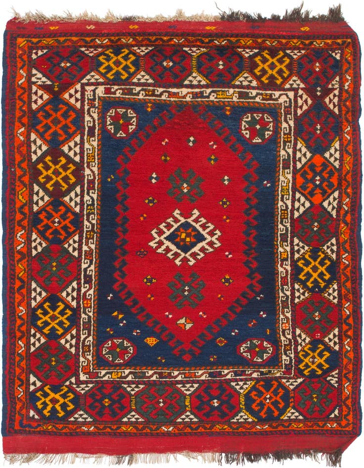 Detail image of 4' 6 x 5' 10 Hand Knotted Anatolian Wool Rug