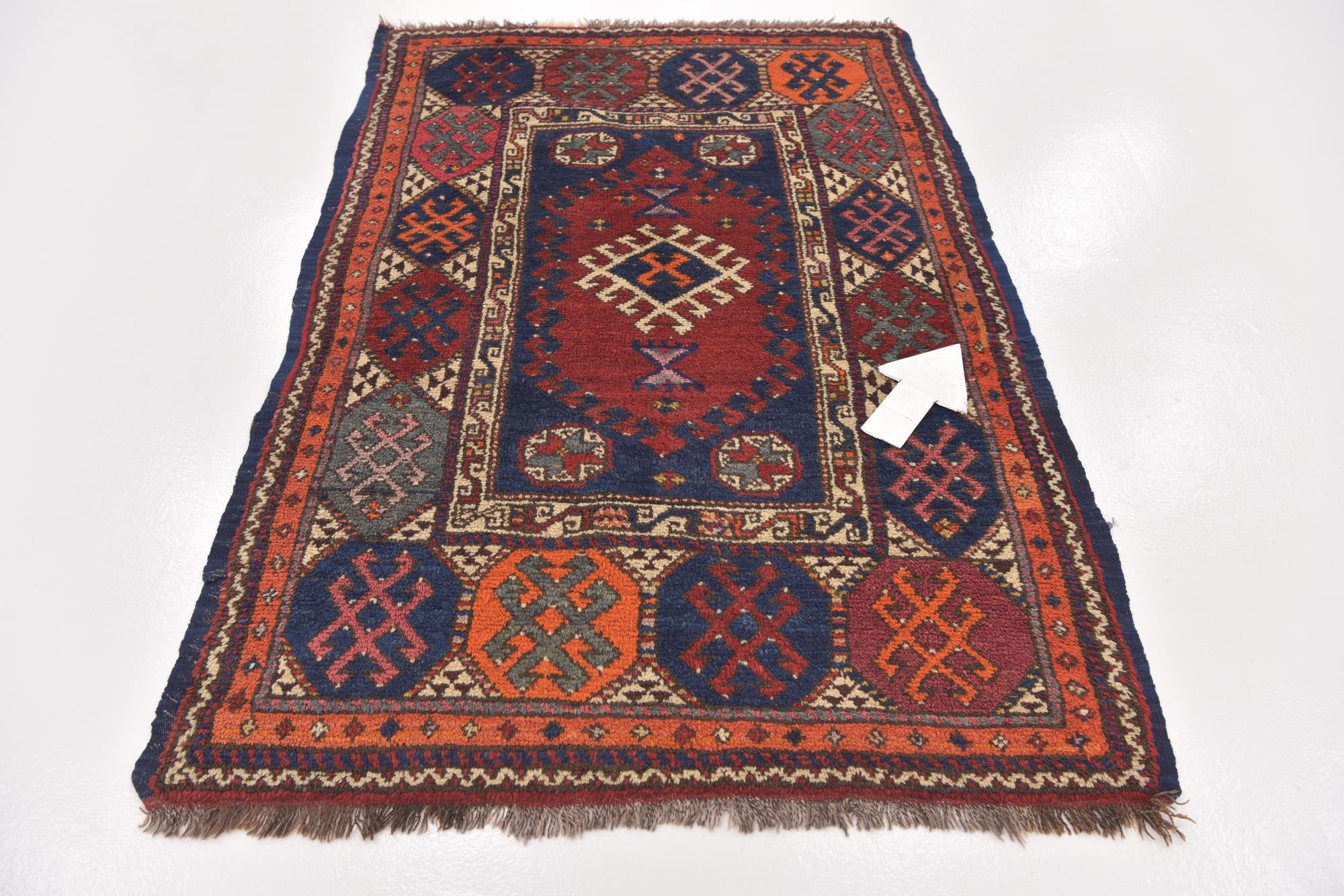 3' 9 x 5' 4 Hand Knotted Anatolian Wool Rug
