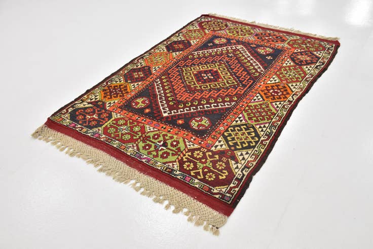 Detail image of 4' 2 x 6' 8 Hand Knotted Anatolian Wool Rug