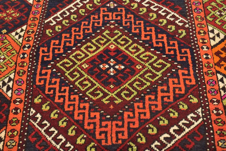 Detail image of 4' 2 x 6' 8 Hand Knotted Anatolian Wool Rug