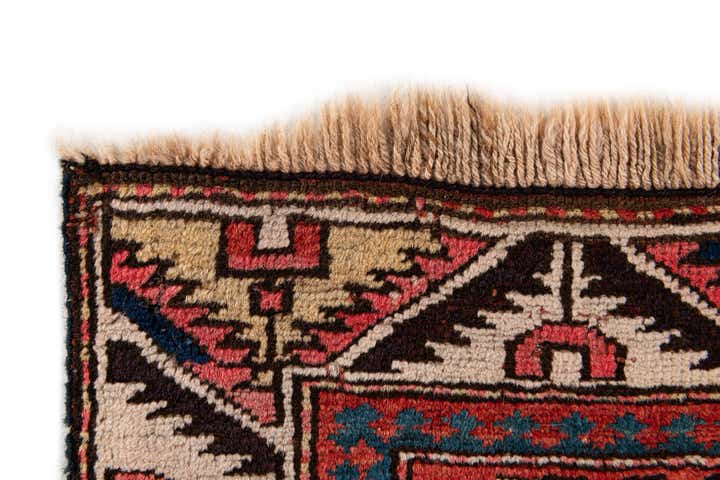 4' 1 x 5' 10 Hand Knotted Anatolian Oriental Wool Rug