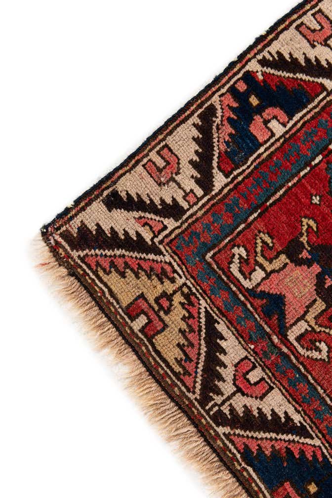 4' 1 x 5' 10 Hand Knotted Anatolian Oriental Wool Rug