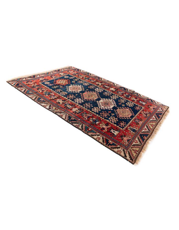 4' 1 x 5' 10 Hand Knotted Anatolian Oriental Wool Rug