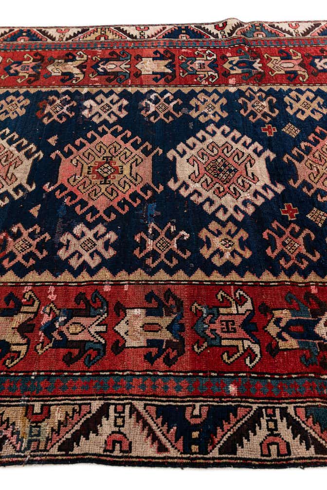 4' 1 x 5' 10 Hand Knotted Anatolian Oriental Wool Rug