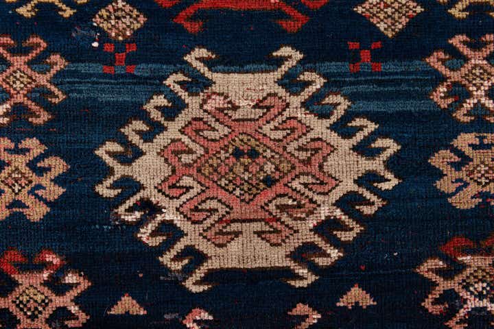 4' 1 x 5' 10 Hand Knotted Anatolian Oriental Wool Rug
