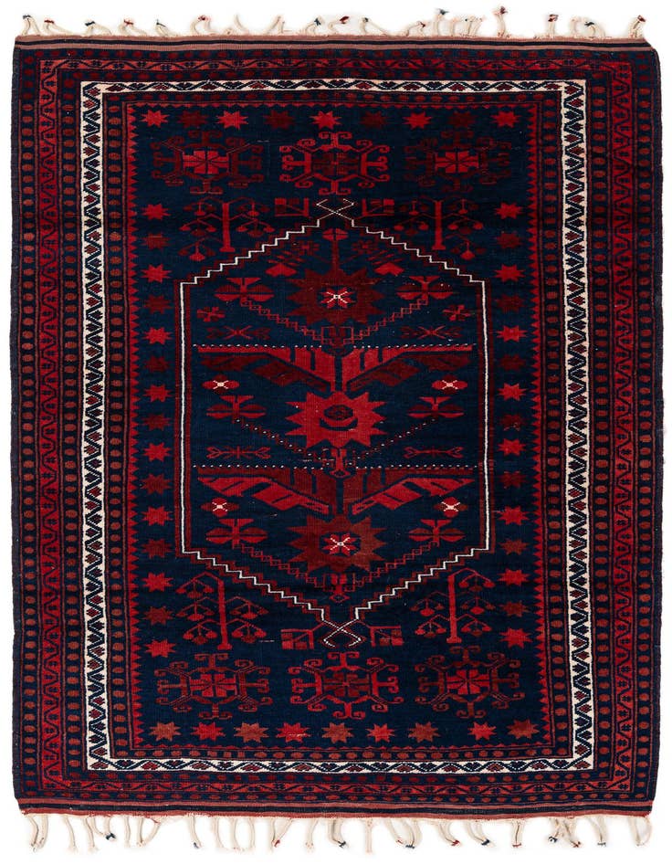 Detail image of 3' 7 x 6' Hand Knotted Anatolian Wool Rug