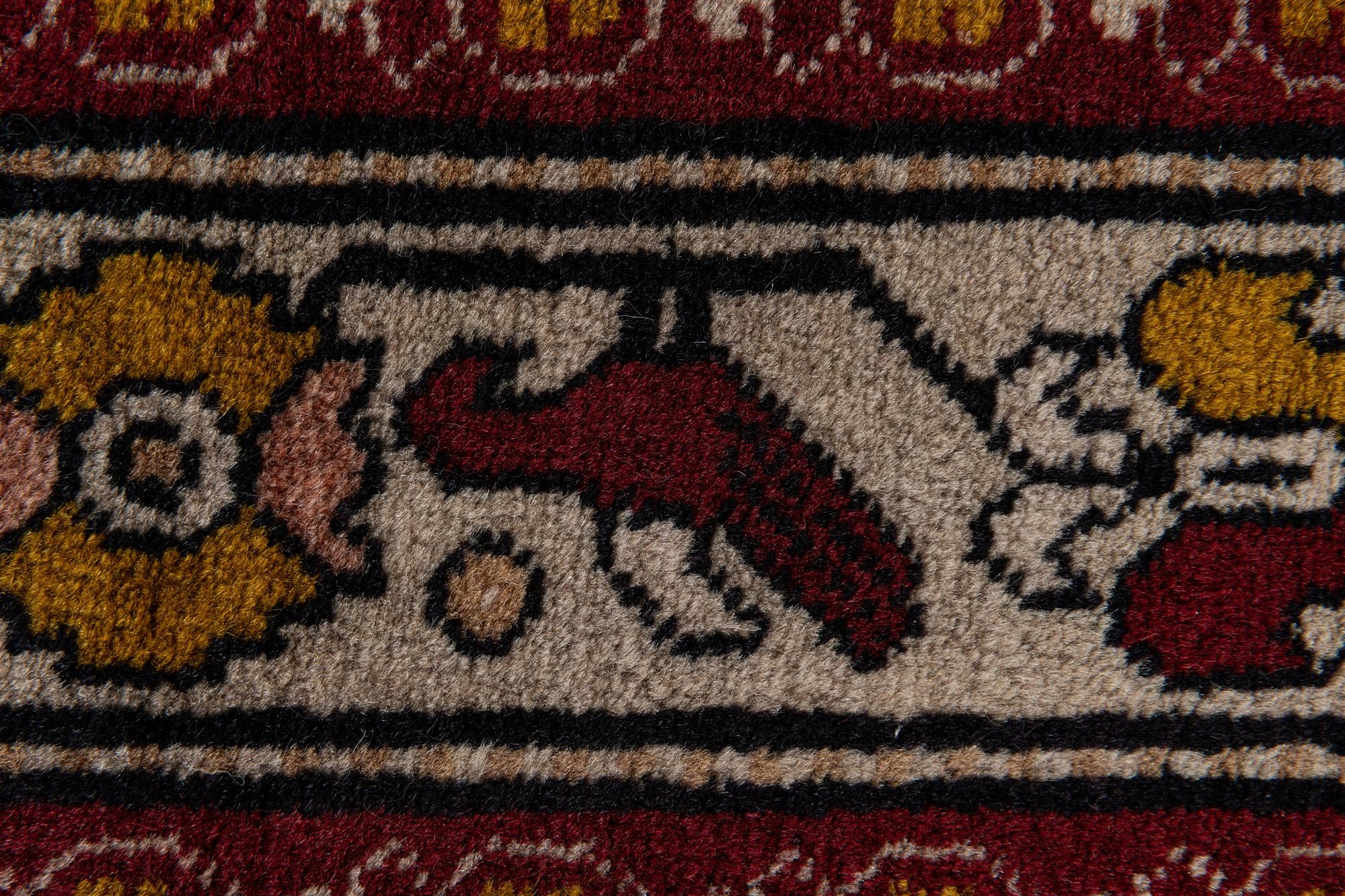 3' 2 x 5' 7 Hand Knotted Anatolian Wool Rug
