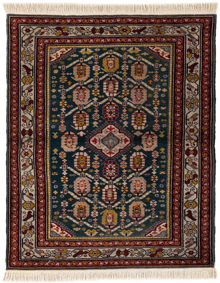 Detail image of 3' 2 x 5' 7 Hand Knotted Anatolian Wool Rug