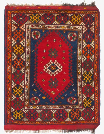 4' 6 x 5' 10 Hand Knotted Anatolian Wool Rug