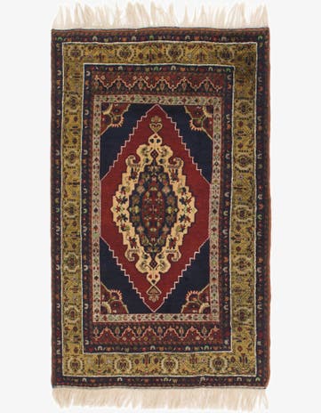 4' x 6' 6 Hand Knotted Anatolian Wool Rug