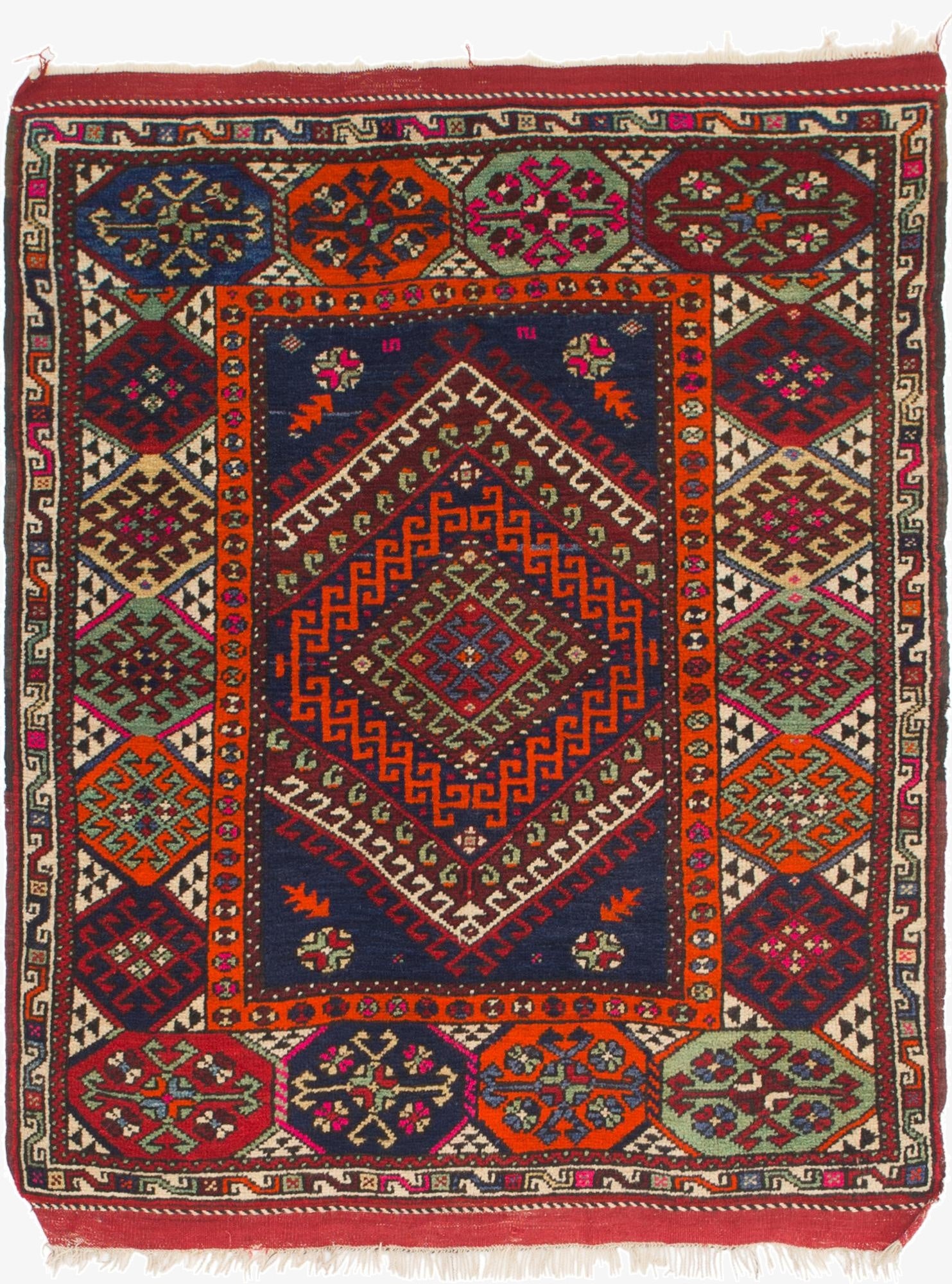 4' 3 x 5' 6  Hand Knotted Anatolian Wool Rug