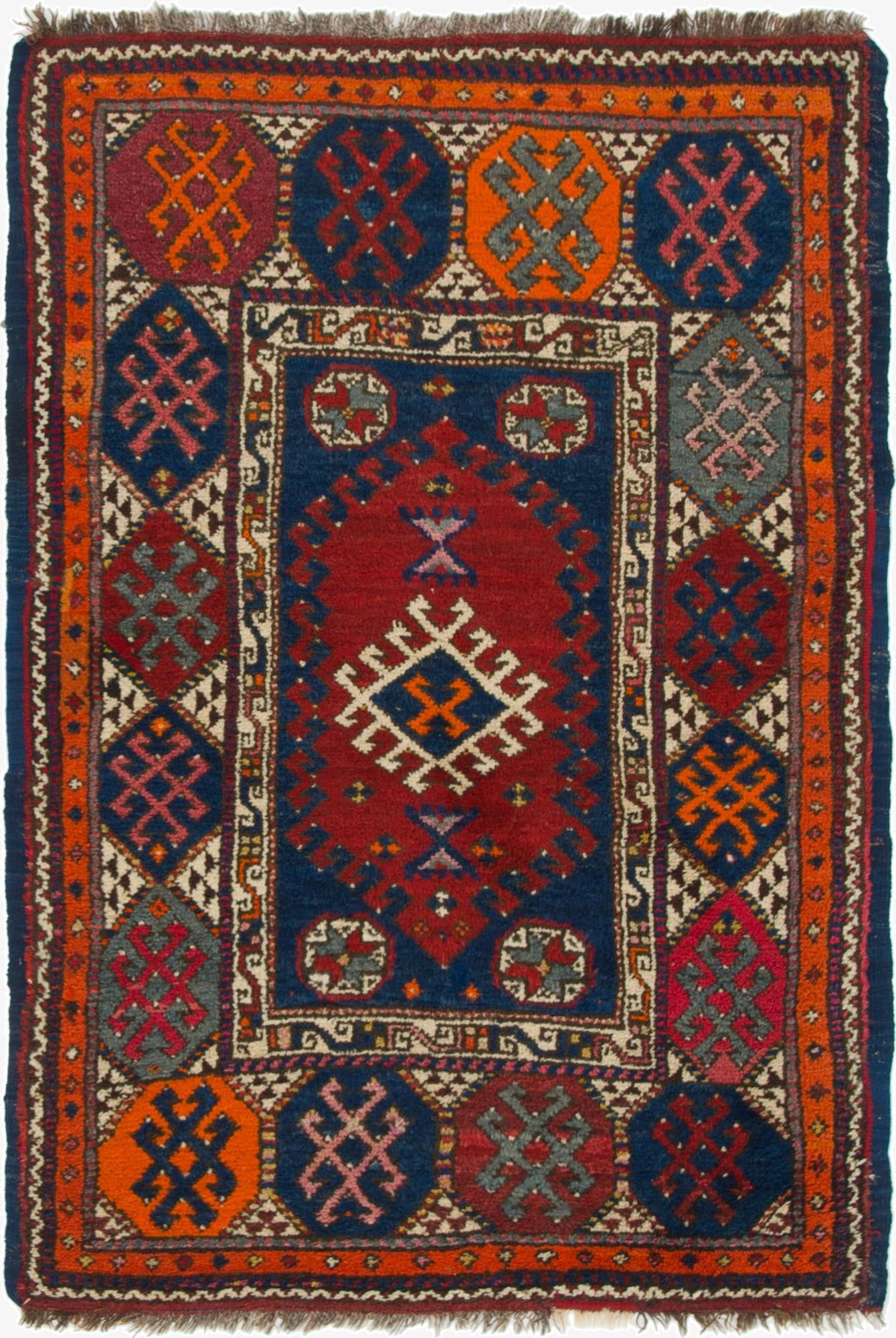 3' 9 x 5' 4  Hand Knotted Anatolian Wool Rug