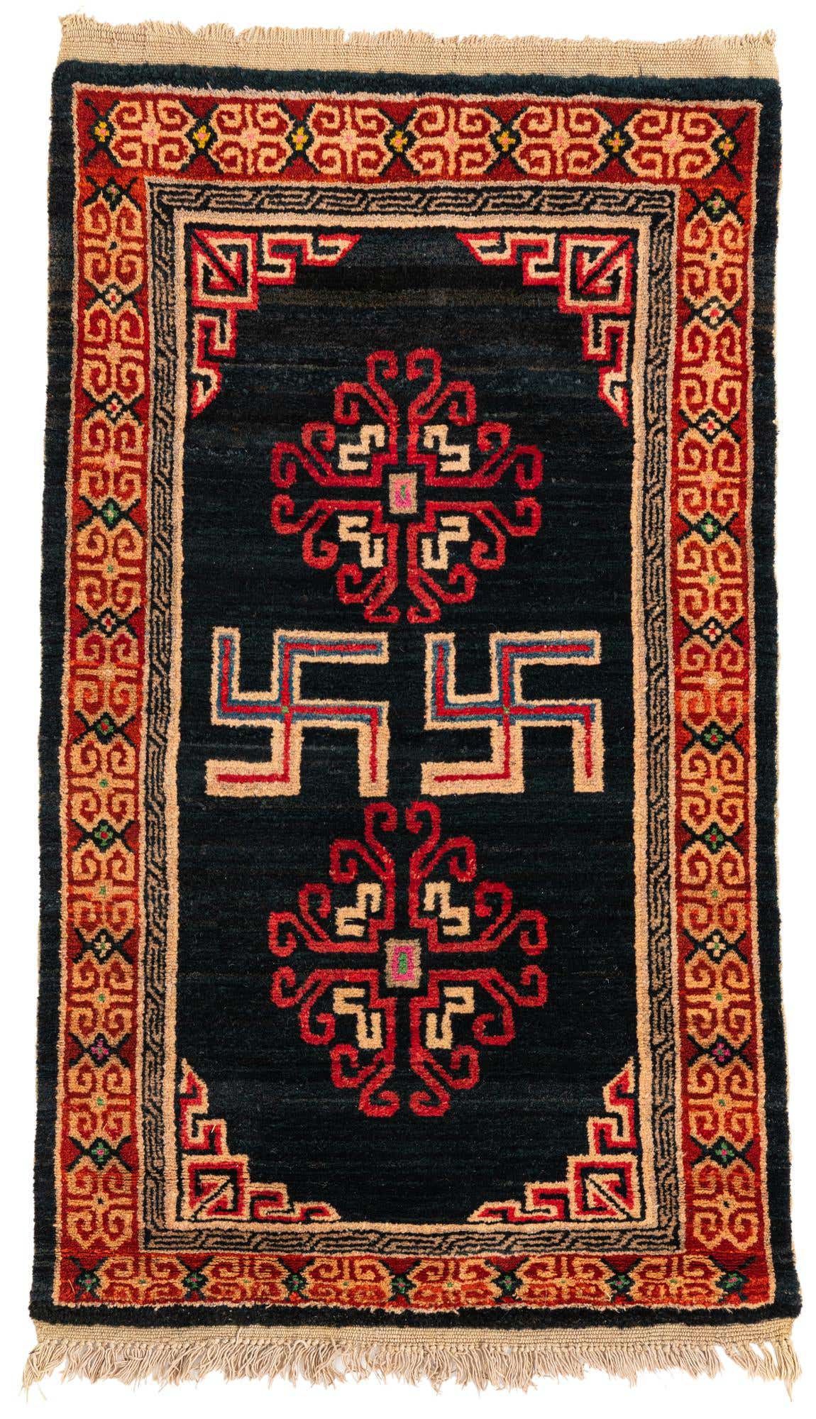 3' x 5' 3 Hand Knotted Antique Finish Wool Rug