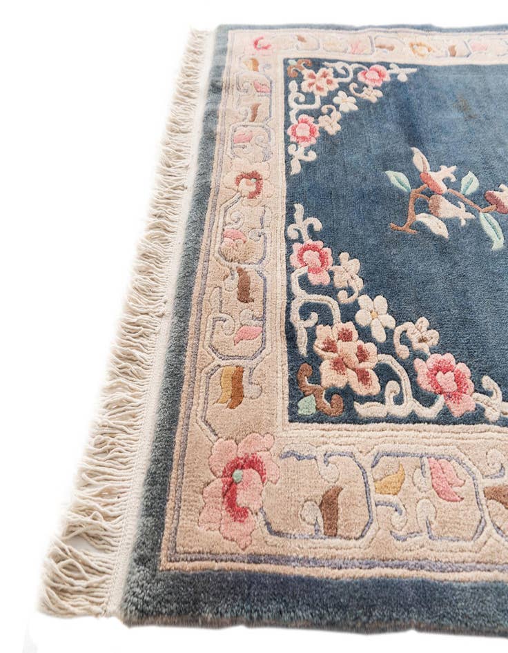 Detail image of 4' x 7'  Hand Knotted Antique Finish Wool Rug