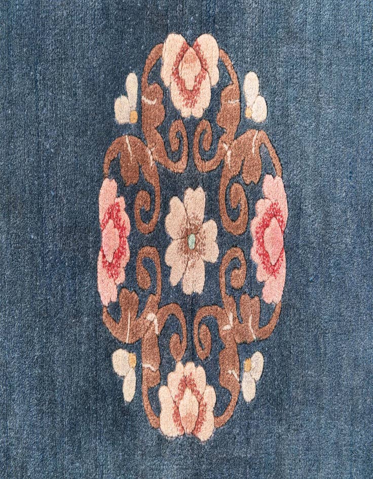 Detail image of 4' x 7'  Hand Knotted Antique Finish Wool Rug