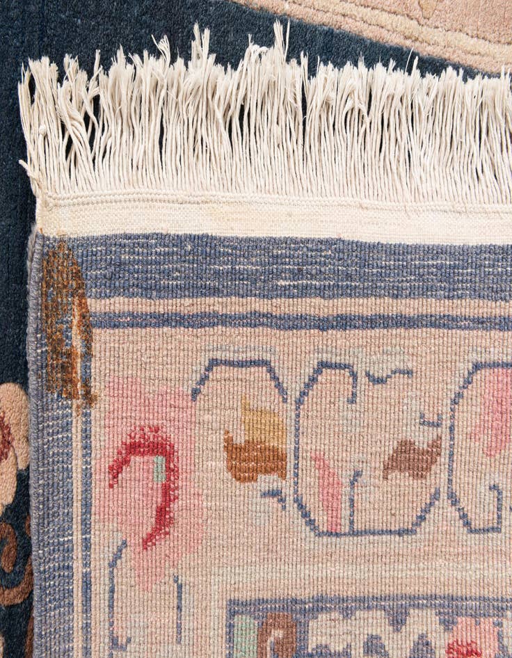 Detail image of 4' x 7'  Hand Knotted Antique Finish Wool Rug