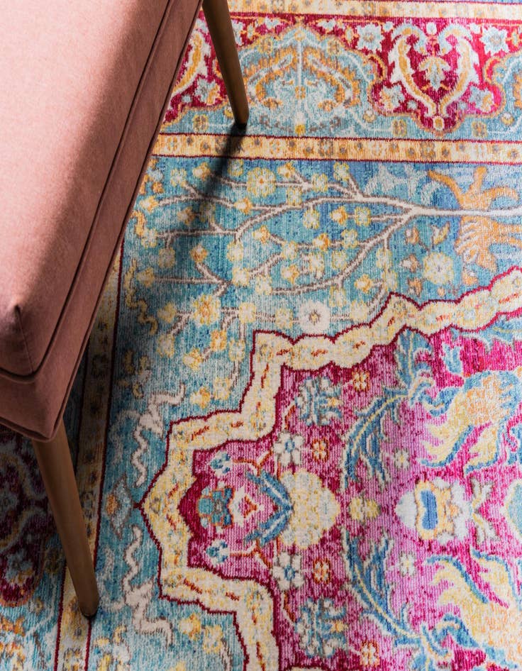 Detail image of 4' x 6' Aqua Rug