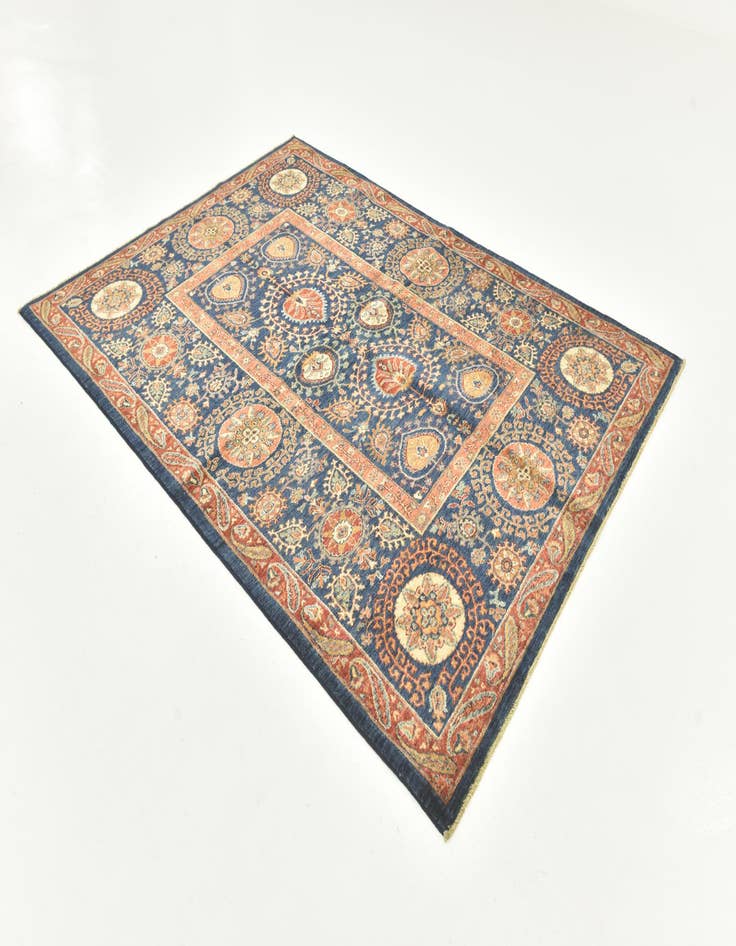 Detail image of 5' 9 x 8'  Hand Knotted Ariana Ziegler Rug