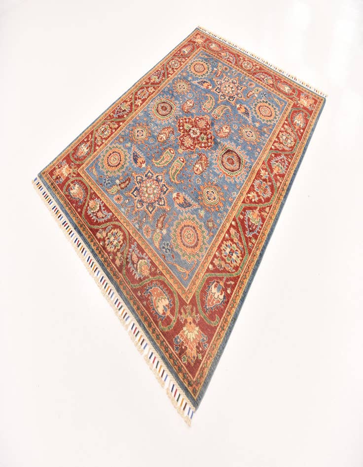Detail image of 5' 10 x 7' 10 Hand Knotted Ariana Ziegler Rug