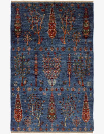 4' 1 x 6' 5 Hand Knotted Ariana Ziegler Rug