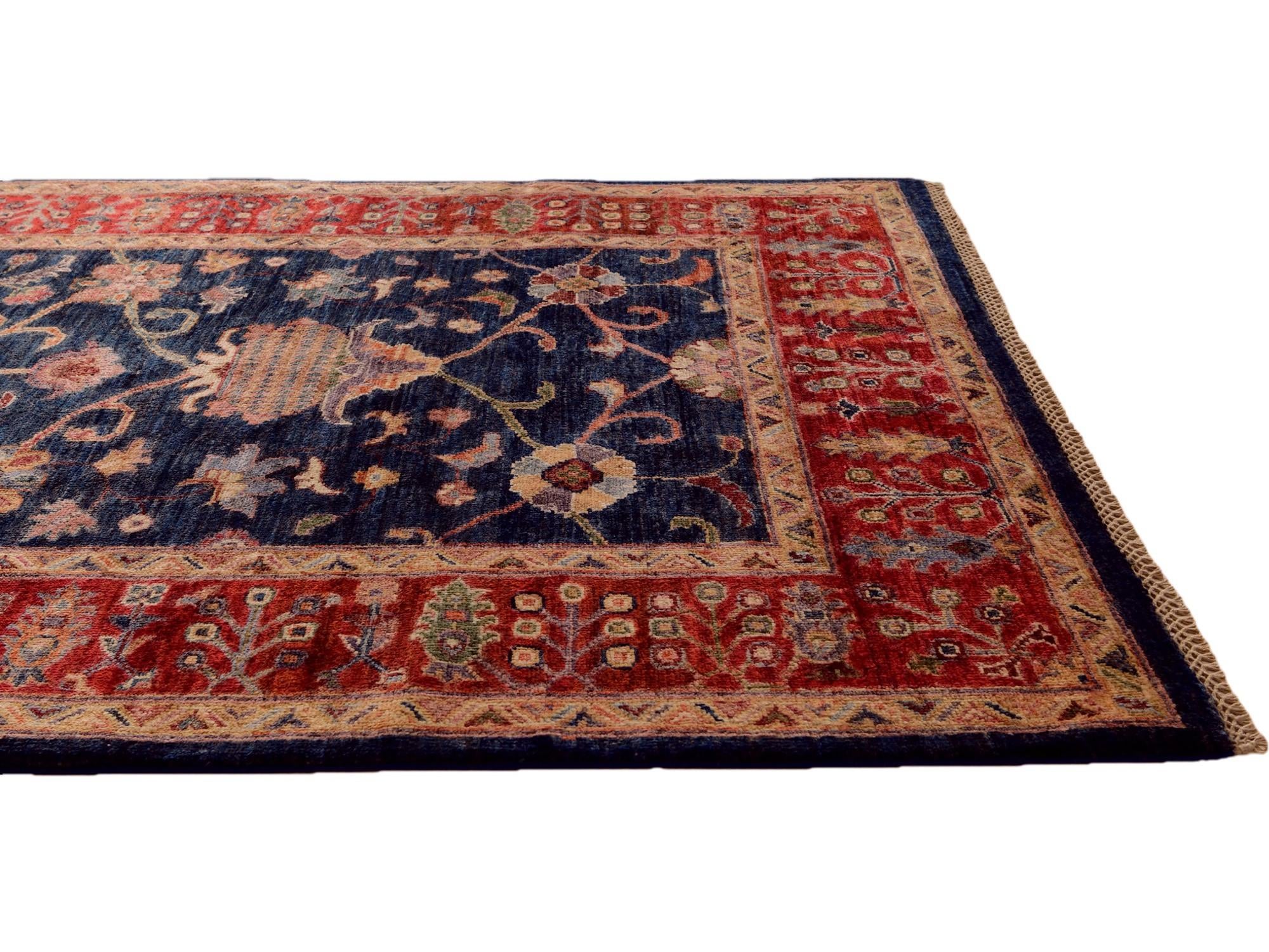 4' x 5' 10 Hand Knotted Ariana Ziegler Rug
