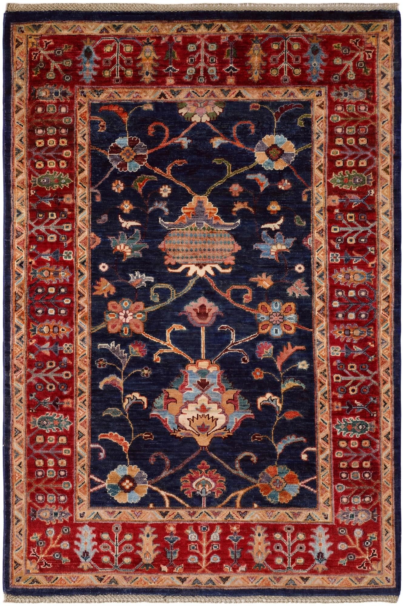 4' x 5' 10 Hand Knotted Ariana Ziegler Rug