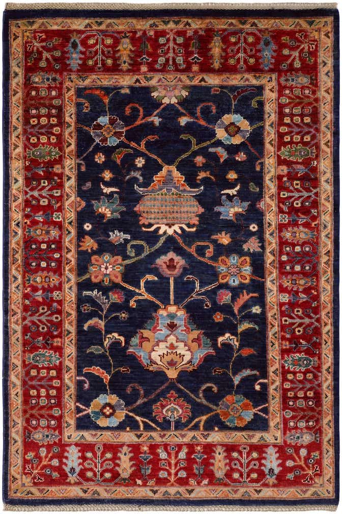 4' x 5' 10 Hand Knotted Ariana Ziegler Rug