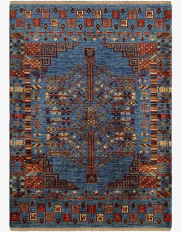 4' 2 x 5' 9 Hand Knotted Ariana Ziegler Rug