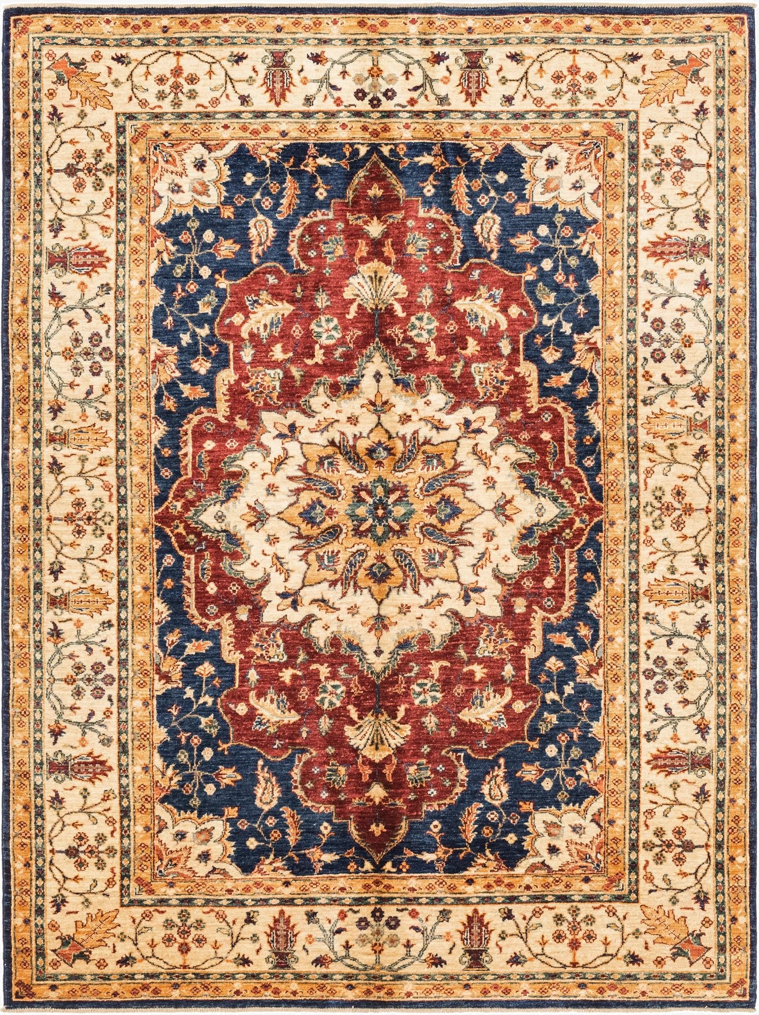 5' 9 x 7' 7  Hand Knotted Ariana Ziegler Rug