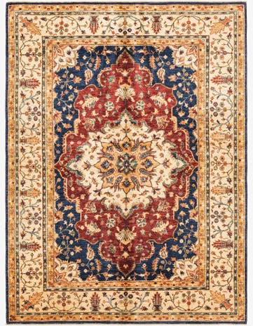 5' 9 x 7' 7 Hand Knotted Ariana Ziegler Rug