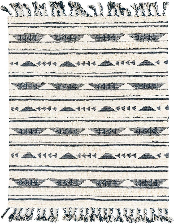 Detail image of 6' 1 x 9' Hand Woven Arizona Wool Rug