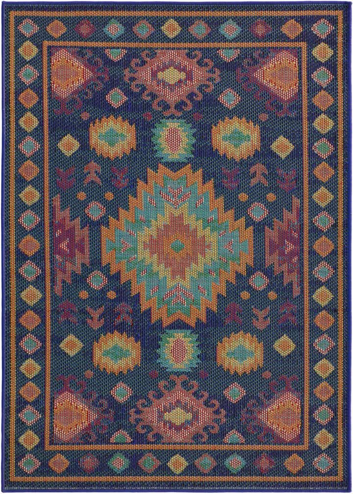 4' 1 x 6' 1 Easy-Clean Baja Indoor / Outdoor Rug