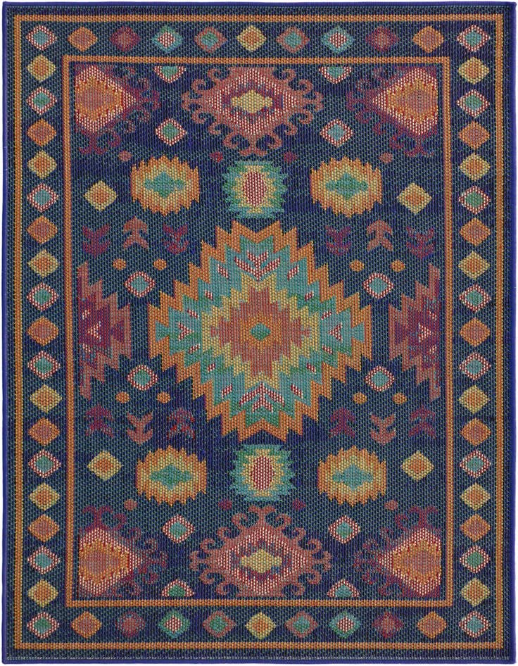 Detail image of 4' 1 x 6' 1 Easy-Clean Baja Indoor / Outdoor Rug