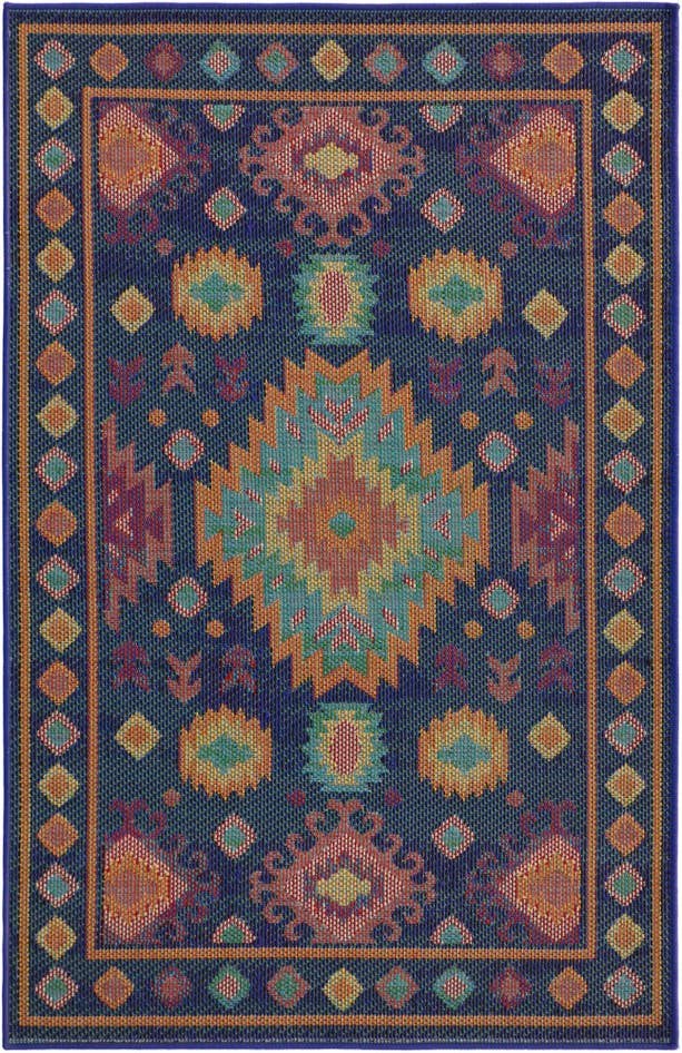 Detail image of 4' 1 x 6' 1 Easy-Clean Baja Indoor / Outdoor Rug