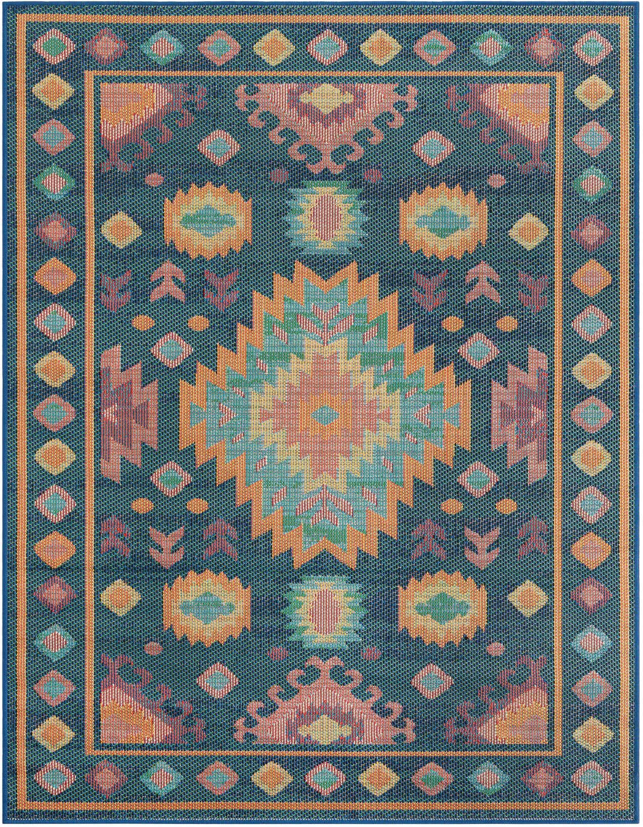 5' 3 x 8' Easy-Clean Baja Indoor / Outdoor Rug