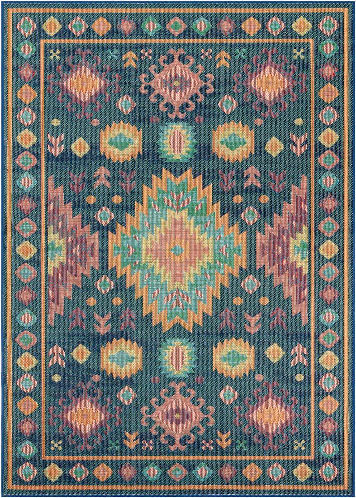 6' 1 x 9' Easy-Clean Baja Indoor / Outdoor Rug