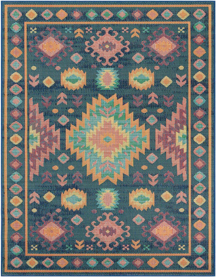 Detail image of 6' 1 x 9' Easy-Clean Baja Indoor / Outdoor Rug