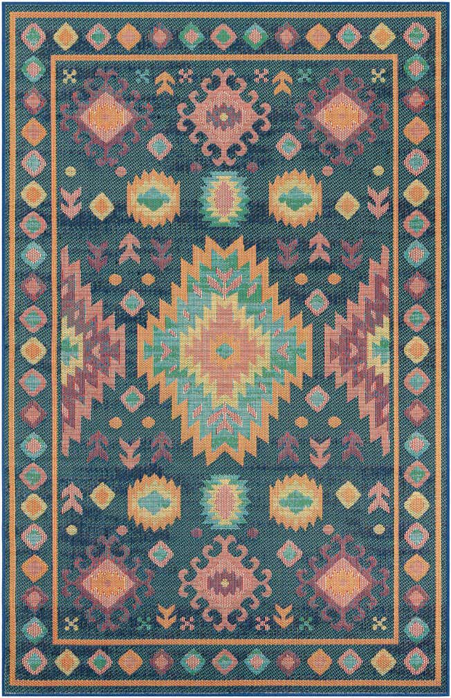 6' 1 x 9' Easy-Clean Baja Indoor / Outdoor Rug