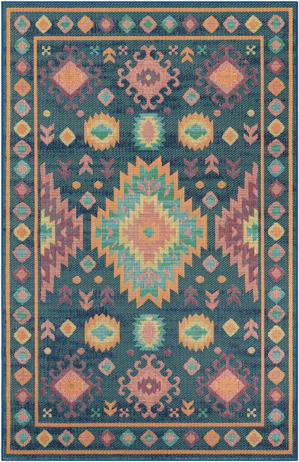 Detail image of 6' 1 x 9' Easy-Clean Baja Indoor / Outdoor Rug