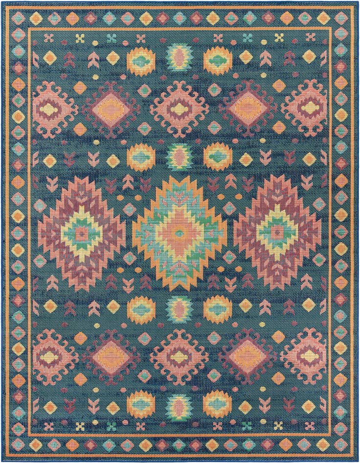 Detail image of 9' x 12' Easy-Clean Baja Indoor / Outdoor Rug