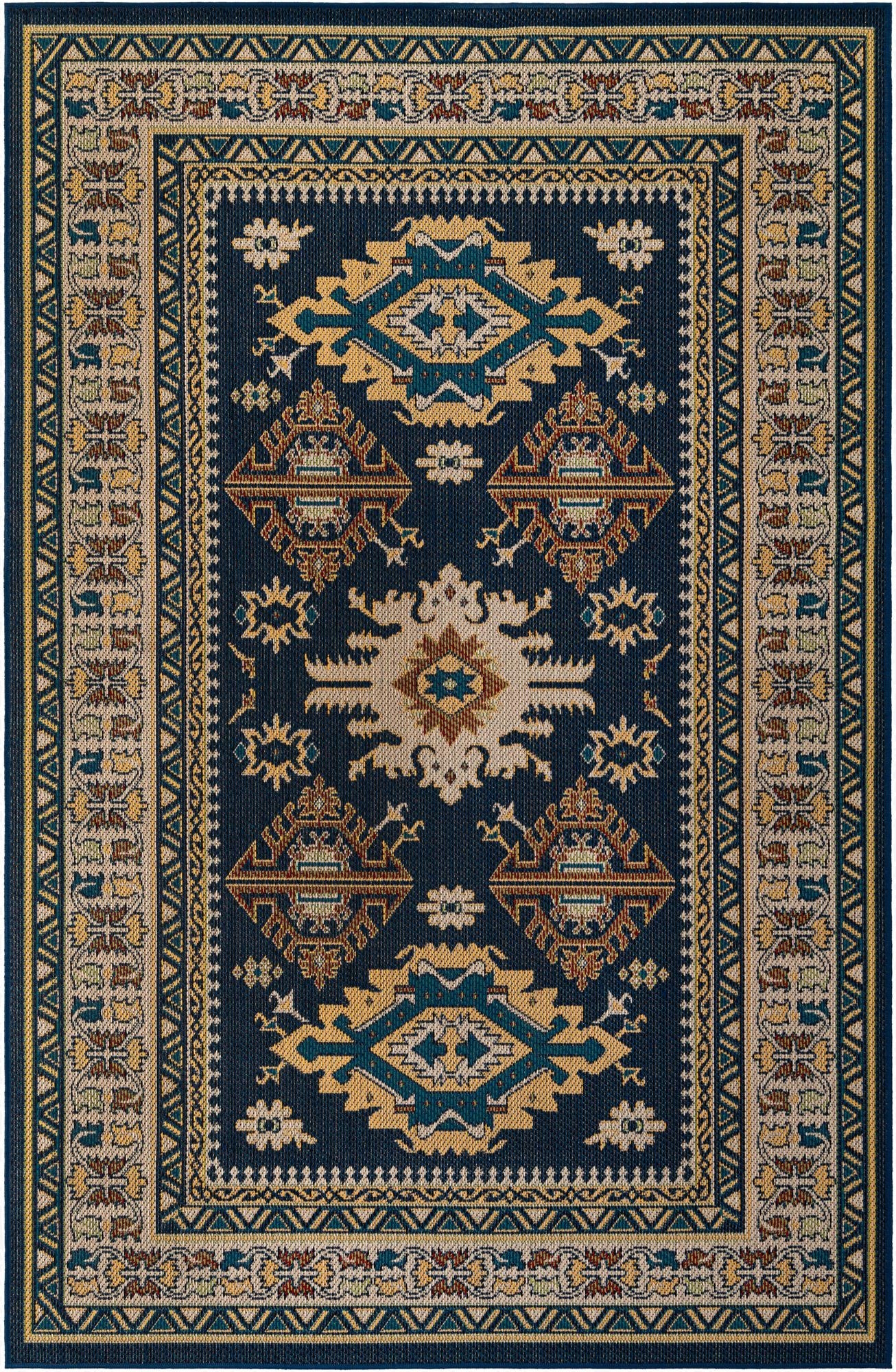 6' x 9'  Washable Baja Indoor / Outdoor Rug