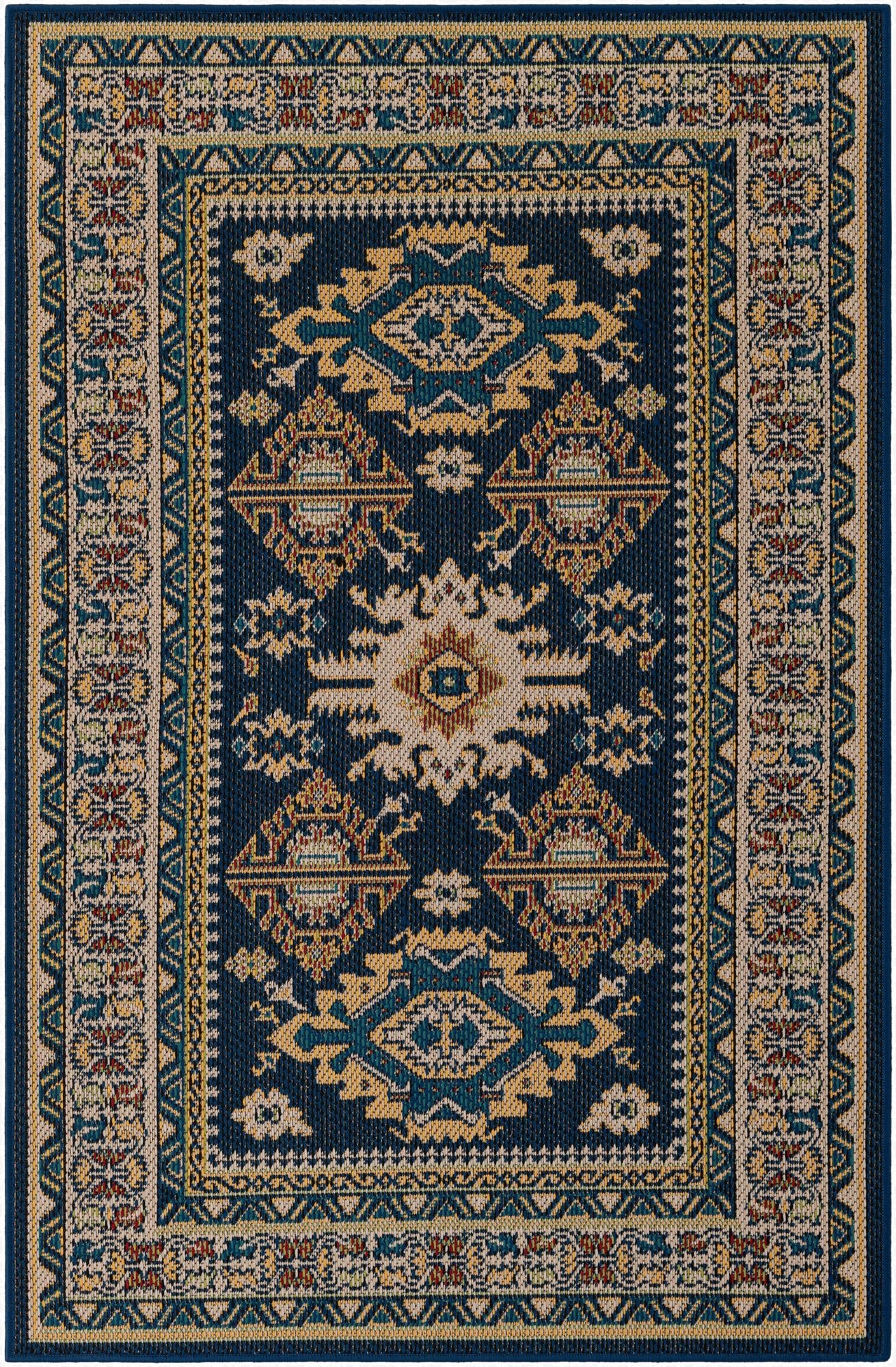 4' x 6'  Washable Baja Indoor / Outdoor Rug