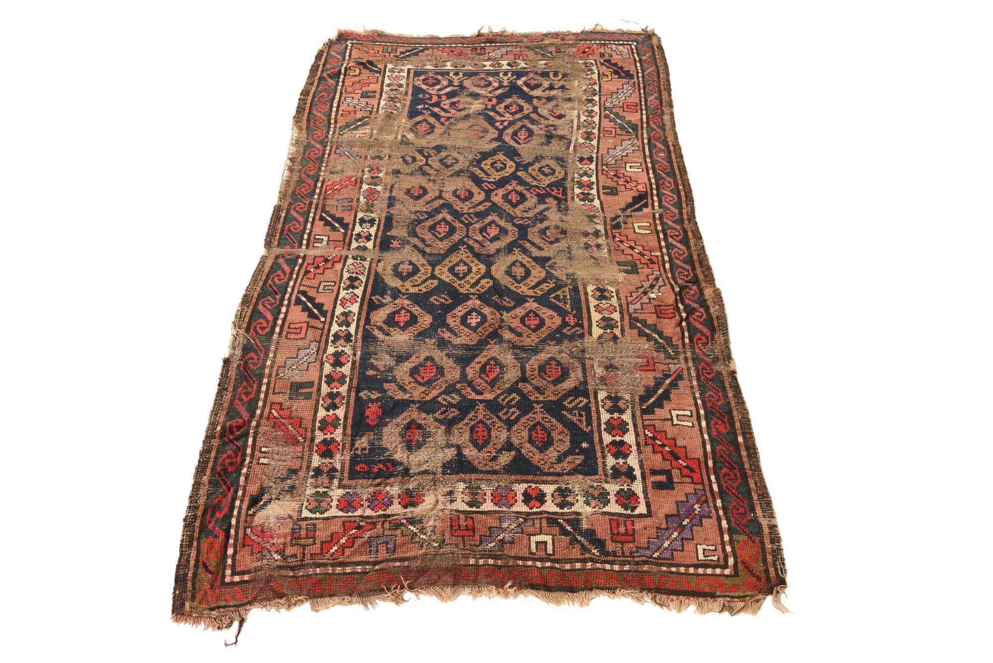 3' 5 x 6' 8 Hand Knotted Bakhtiar Persian Wool Rug