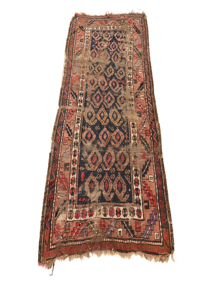 Detail image of 3' 5 x 6' 8 Hand Knotted Bakhtiar Persian Wool Rug