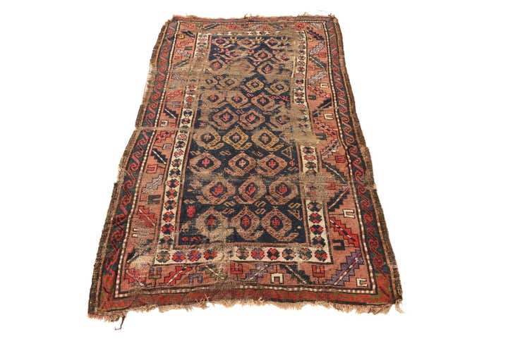 3' 5 x 6' 8 Hand Knotted Bakhtiar Persian Wool Rug