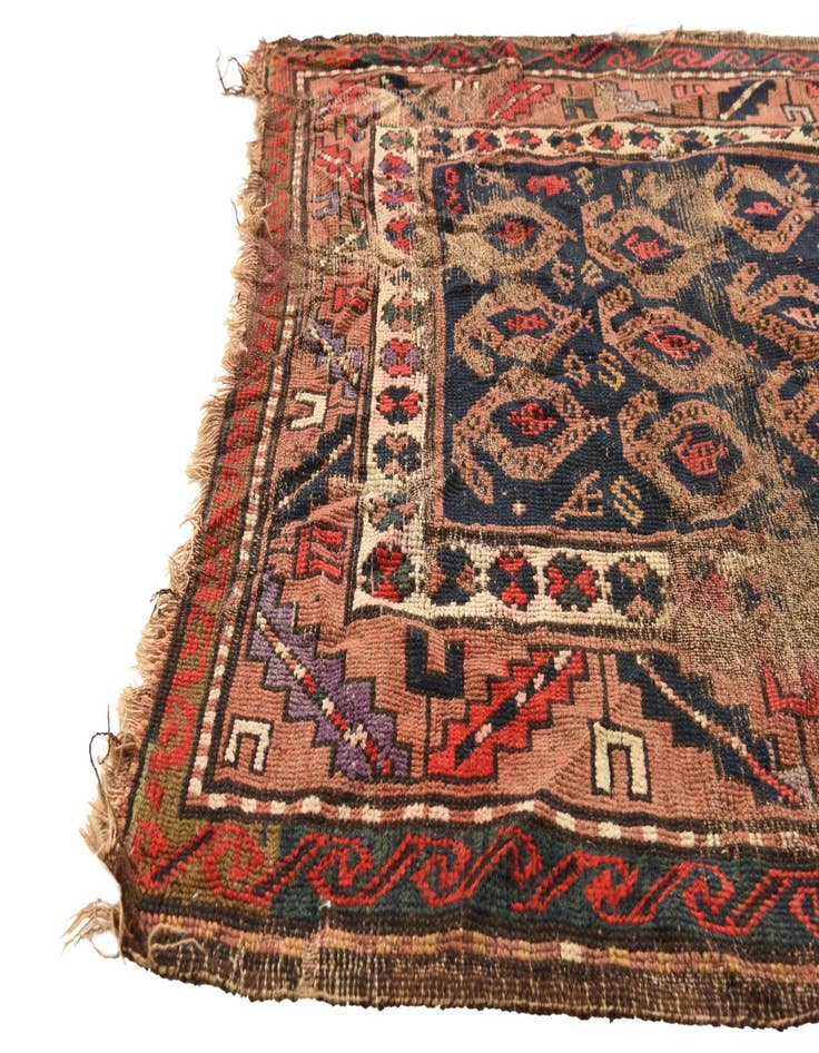 Detail image of 3' 5 x 6' 8 Hand Knotted Bakhtiar Persian Wool Rug