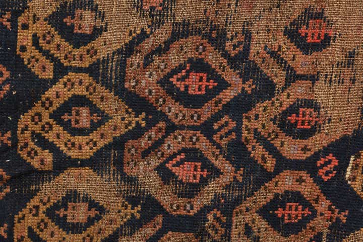 3' 5 x 6' 8 Hand Knotted Bakhtiar Persian Wool Rug