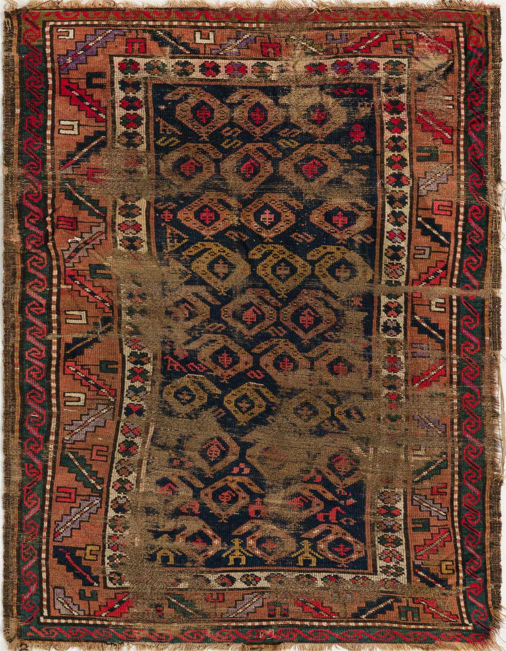 3' 5 x 6' 8 Hand Knotted Bakhtiar Persian Wool Rug